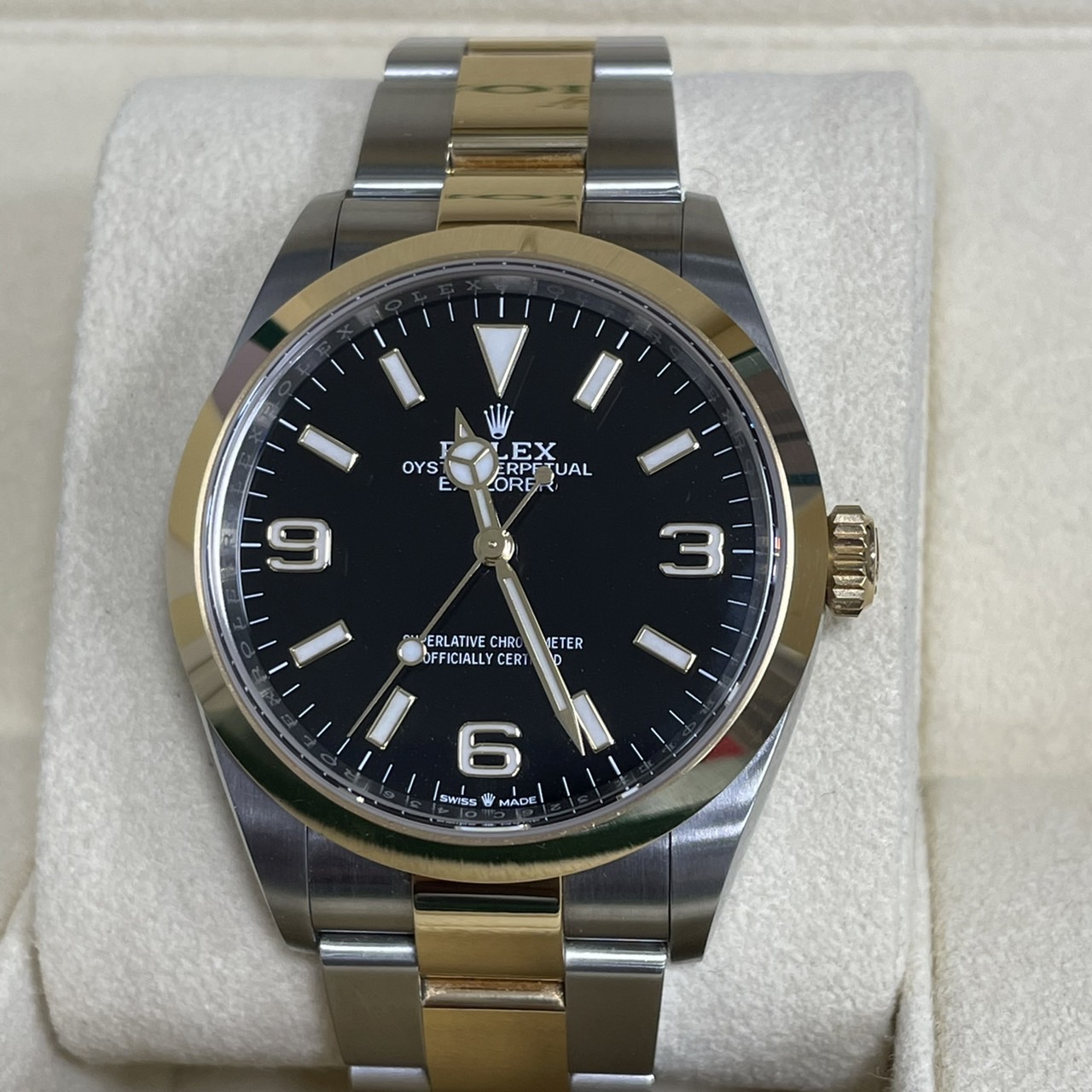 買取】ロレックス 新型エクスプローラー1 124273 SS/YG - 参加サイト