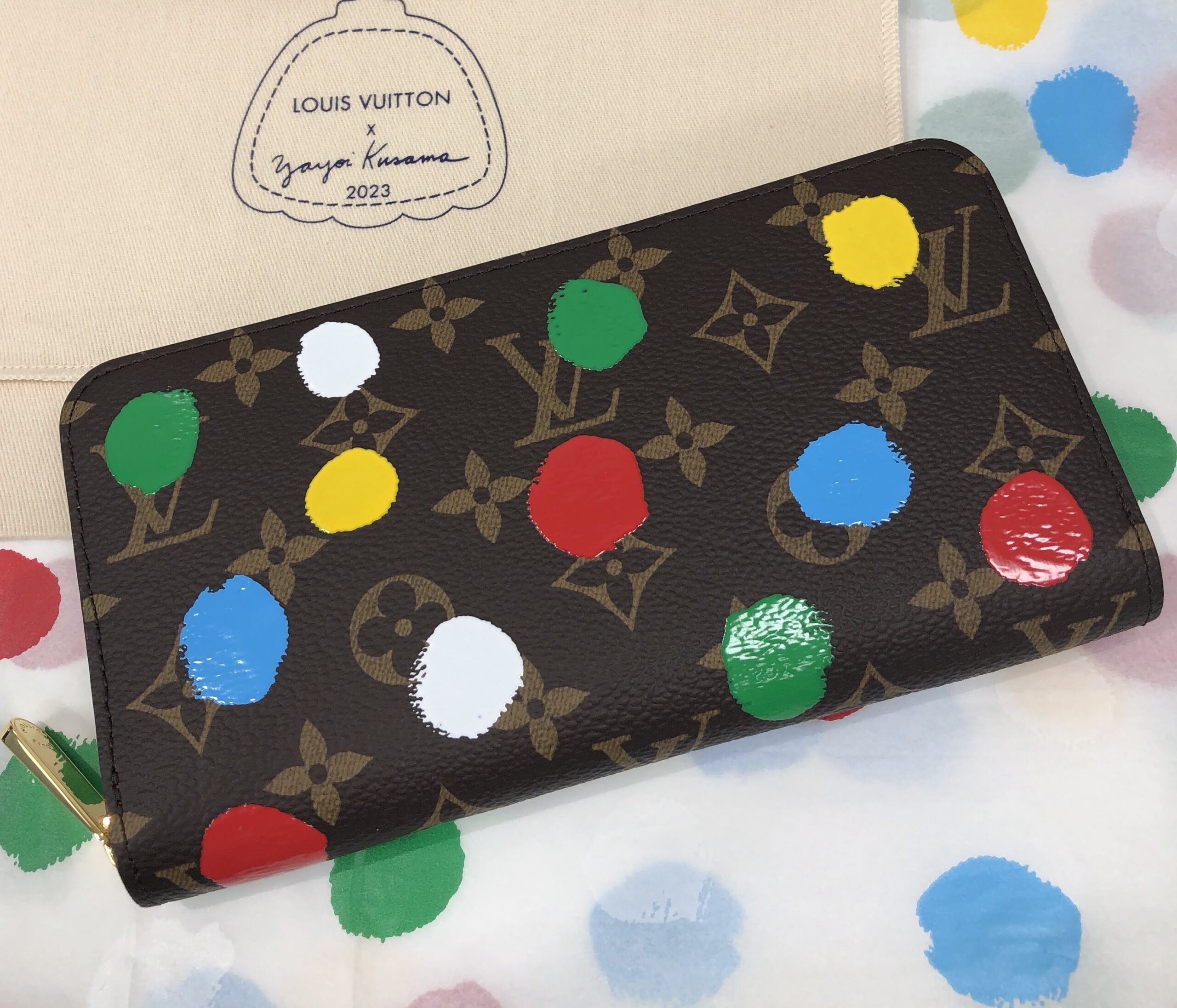 買取】ルイ・ヴィトン LV×YK ジッピー・ウォレット M81864 ペイン 