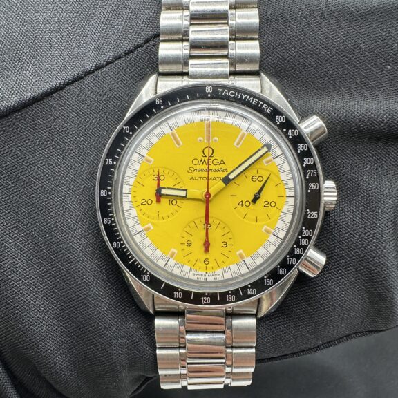 【宅配買取】オメガ　スピードマスター　イエロー　シューマッハ　3510.12