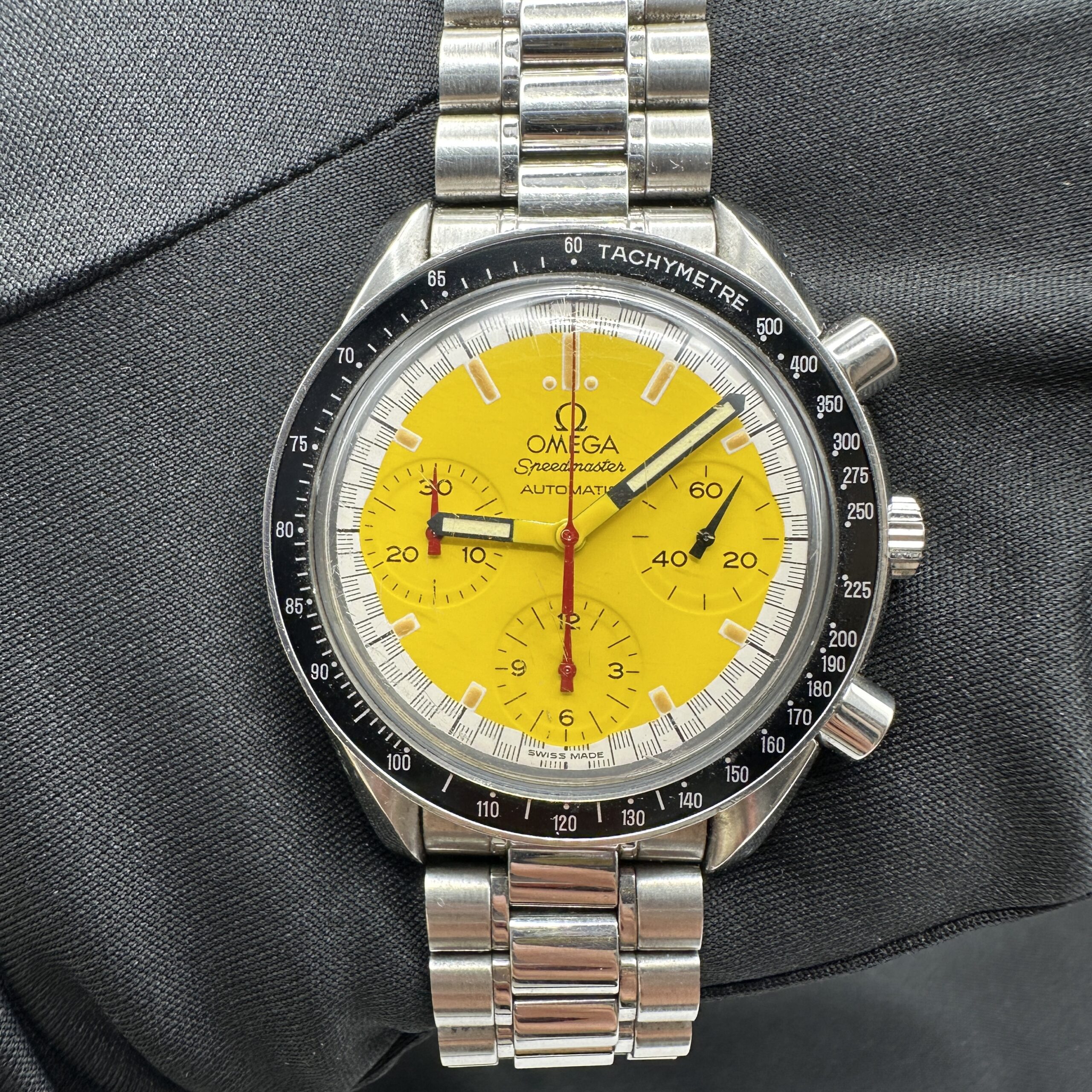 宅配買取】オメガ スピードマスター イエロー シューマッハ 3510.12