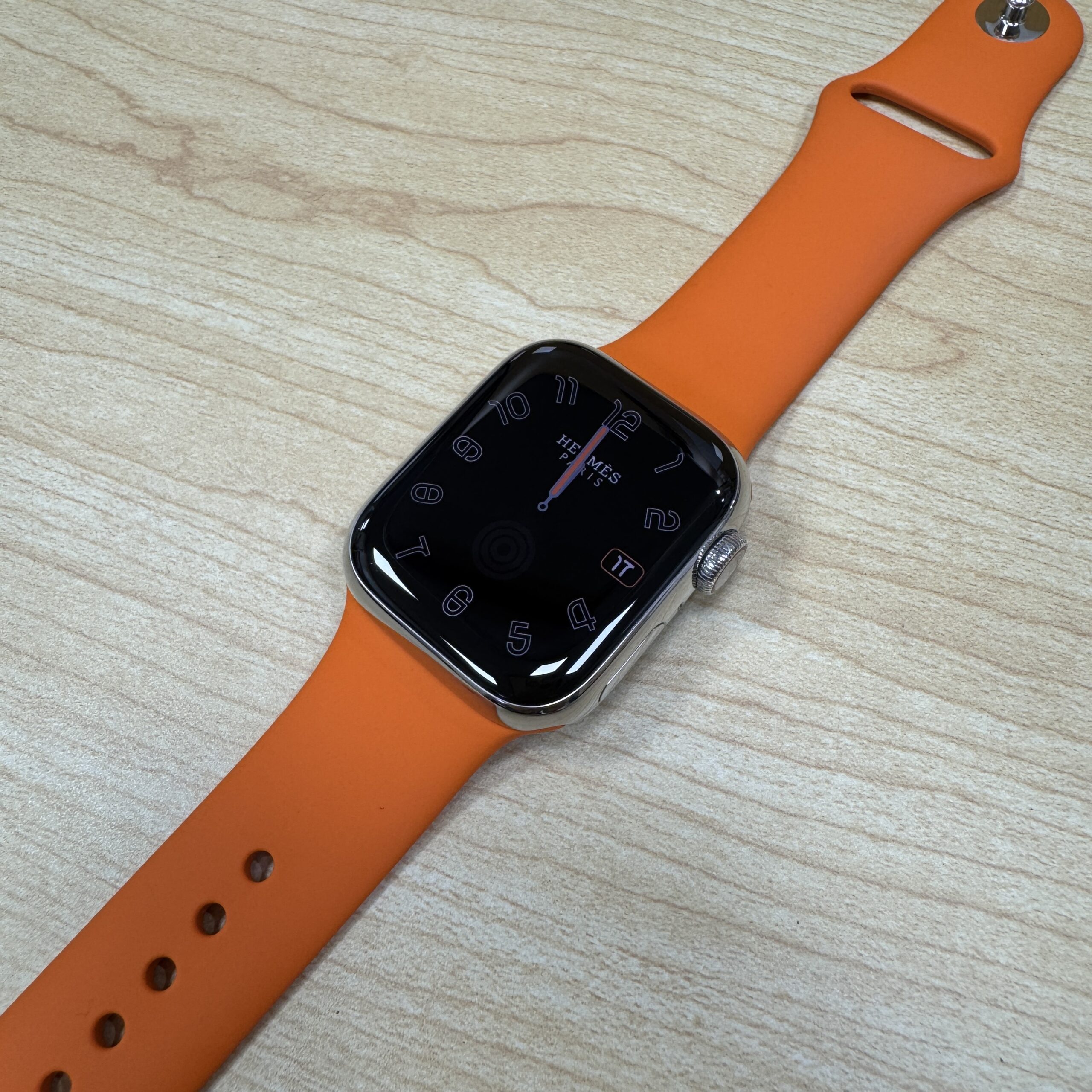 【新品】Apple Watch × エルメス ベルト 41mm オレンジ 質預かり】エルメス AppleWatchSeries8 41mm A2773 オレンジ