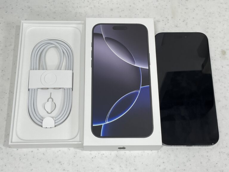 【質預かり】iPhone16 Pro Max 256GB MYWG3J/A ブラックチタニウム 国内版 箱一式あり 使用感はあるがキズなどなく綺麗な状態