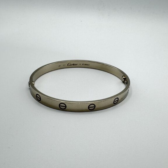 【買取】カルティエ　ラブブレス　750WG　1993　20サイズ　ドライバーあり