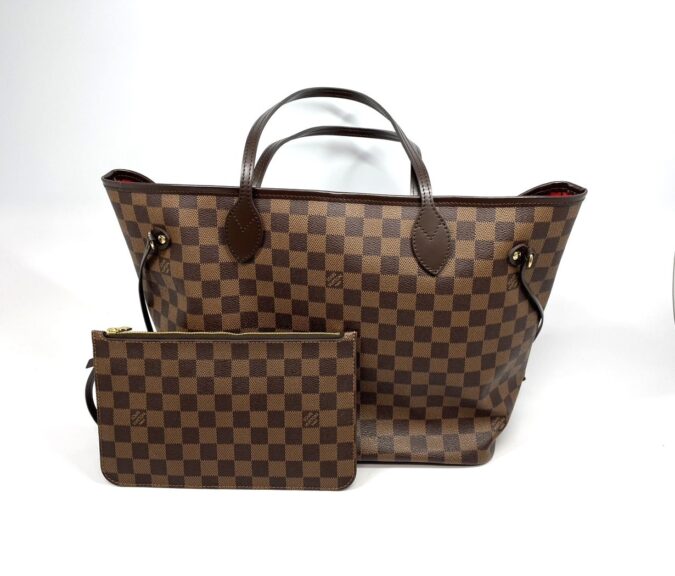 【質預かり】ルイ・ヴィトン　N41358　ネヴァーフルMM　ダミエ　エベヌ