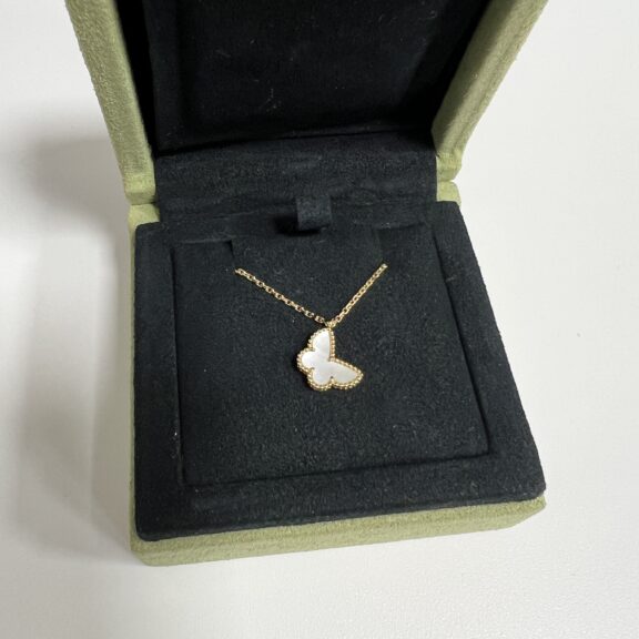 【買取】ヴァンクリーフ＆アーペル　スィートアルハンブラ　シェル　パピヨン　箱　保