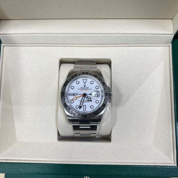 【買取】ロレックス　エクスプローラ2　226570　白文字盤　箱　保2025年6月
