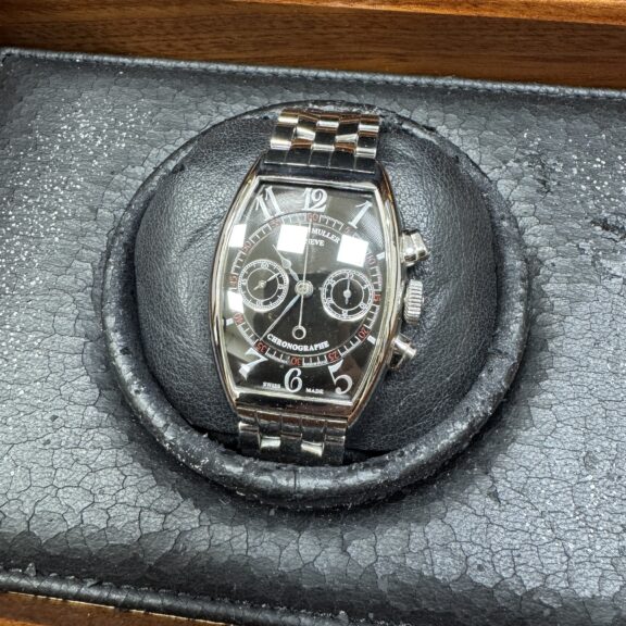 【宅配買取】フランクミュラー　トノウ・カーベックス　5850CC　針腐食　ガラス傷あり　箱　保1999年2月