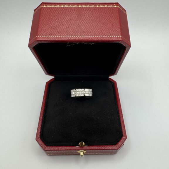 【買取】カルティエ　タンクフランセーズ　750WG　ダイヤ入り　#48