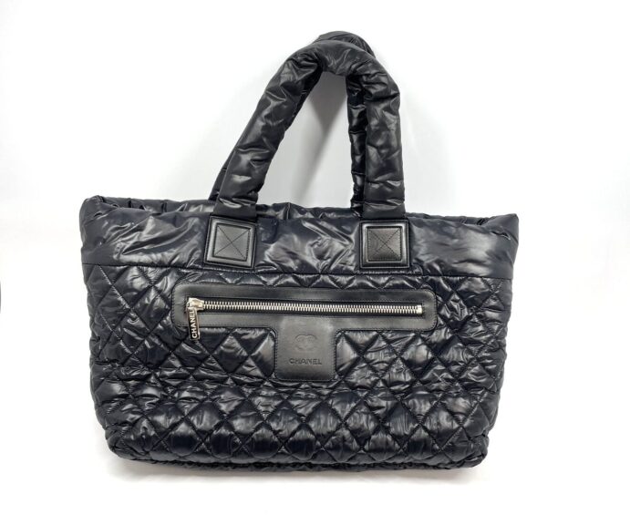【買取】シャネル　コココクーンGM　ナイロン　黒
