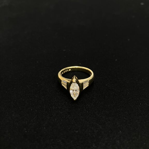 【買取】ミキモト　指輪　K18　D0.31　0.63　4.2g