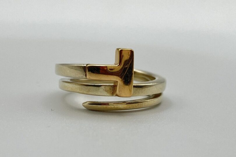 【質預かり】ティファニー　Tスクエア　ラップリング