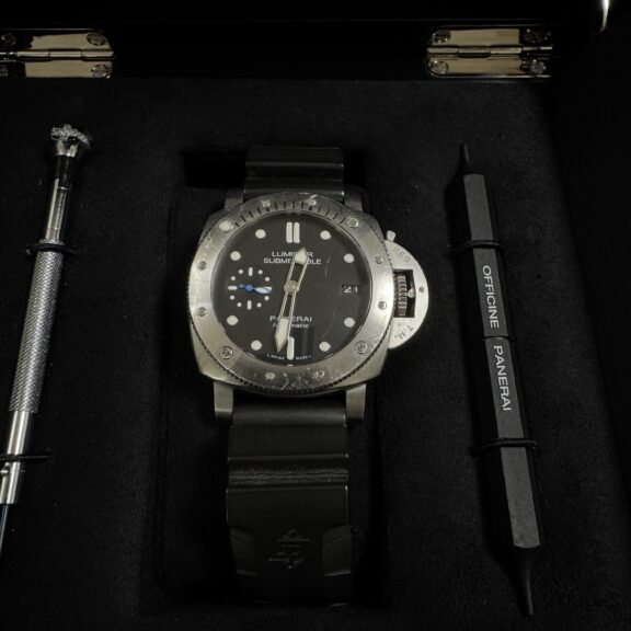 【質預かり】パネライ　ルミノール　PAM00682　サブマーシブル　保　箱　ガラス傷あり