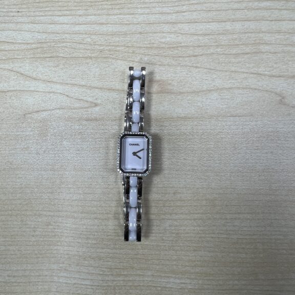 【質預かり】シャネル　プルミエール　SS/セラミック　H2132　不動品　修理ケース　箱