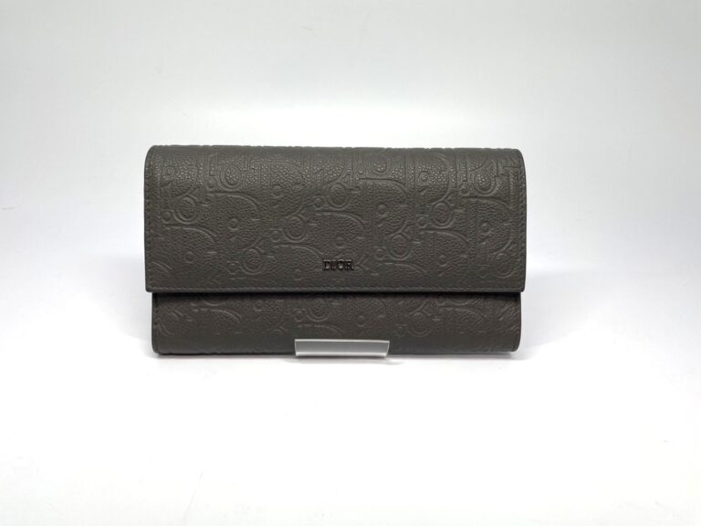 【買取】ディオール　長財布　フラップウォレット　2ESBC328FLG　グラビティ　グレー