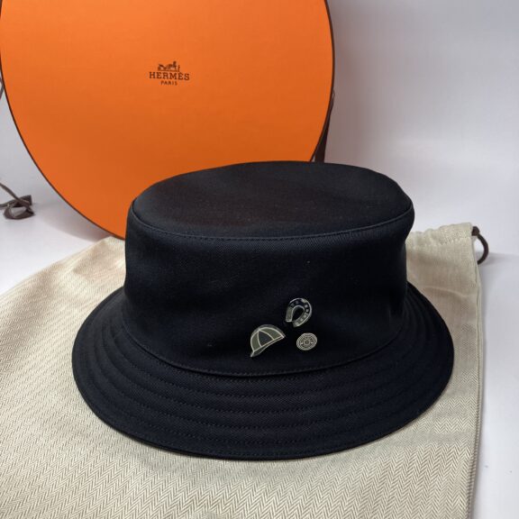 【買取】エルメス　ハット　ボブール・ジャンプ　黒
